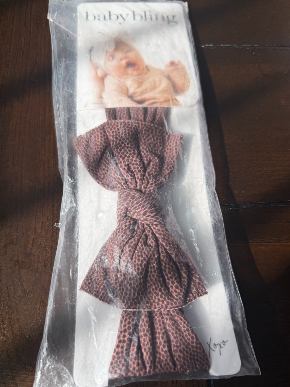 baby bling Knotted Headband - Football Design